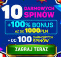 10 Darmowych spinów w bonusie za rejestrację w kasynie Argo