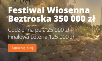Festiwal Wiosenna Beztroska  z bonusem Betsson 350 000 zł